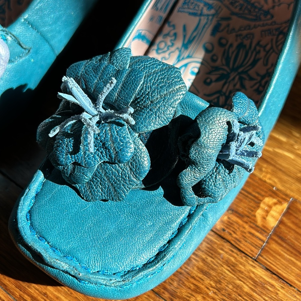 Macanna Italy Turquoise Blue Color Shoes Size 6.5 - Picture 16 of 16